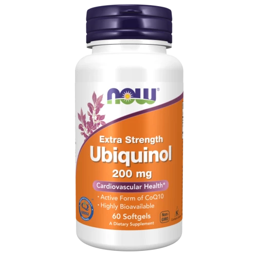 NOW - Ubiquinol 200mg - 60 kapsułek
